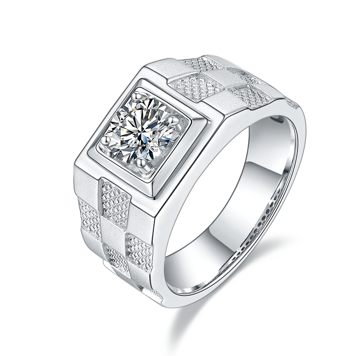 lab diamond wedding band