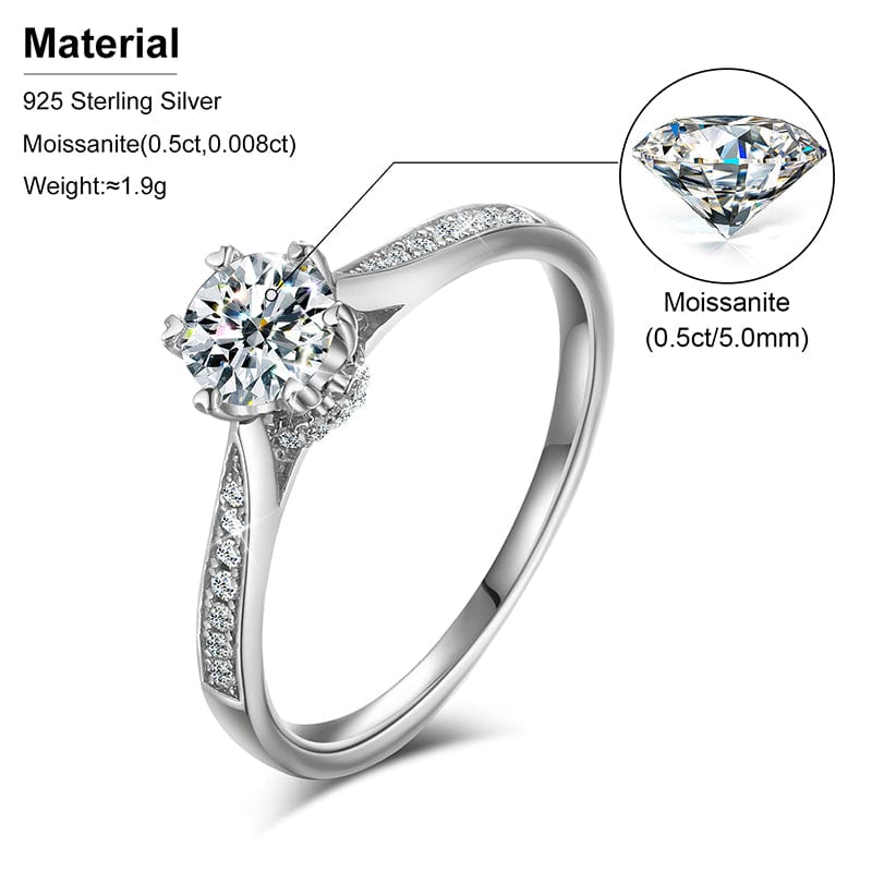 moissanite jewelry rings