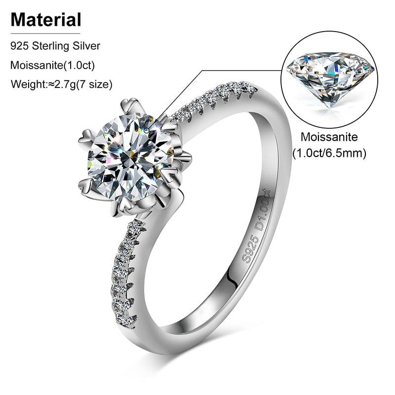 best moissanite engagement ring