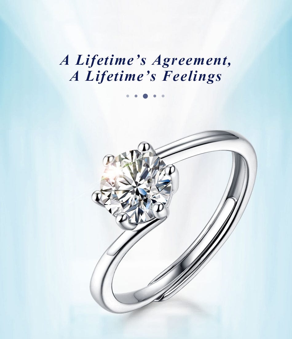 Moissanite jewelry rings